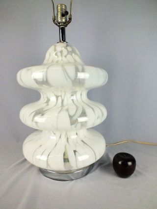 Mid Century Modern Murano Glass Pagoda Form Lamp c1970 Carlo Nason Mazzega ATR 3