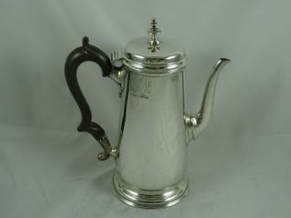 George Ii Style Solid Silver Coffee Pot,  1913,  624gm