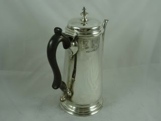 GEORGE II style solid silver COFFEE POT,  1913,  624gm 3