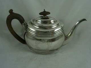 Smart George Iii Silver Tea Pot,  1800,  406gm