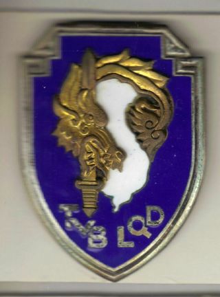 French Indochina War Badge 1948 Vietnam Military Inter - Arms School Tvblqd,  Dom