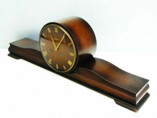 Rare Later Art Deco Junghans Chiming Mantel Clock From 50 