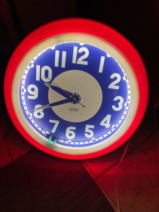 Totally Restored Bull’s - Eye Cleveland Neon Clock