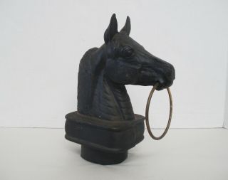 American Western Cast Iron Hitching - Post Horse Head