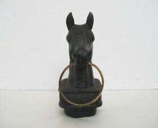 American Western Cast Iron Hitching - Post Horse Head 2