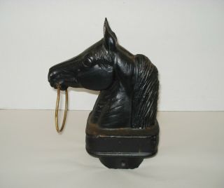 American Western Cast Iron Hitching - Post Horse Head 4