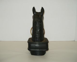 American Western Cast Iron Hitching - Post Horse Head 6