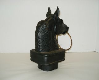 American Western Cast Iron Hitching - Post Horse Head 7