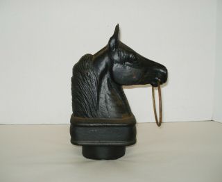 American Western Cast Iron Hitching - Post Horse Head 8