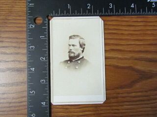 Civil War officer with twisted mustache cdv photograph 3