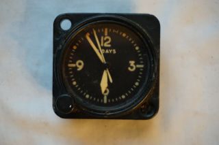 Wwii Era An5743 - 1a Longines Wittnauer Aircraft Airplane 8 Day Clock A - 11 - 63f