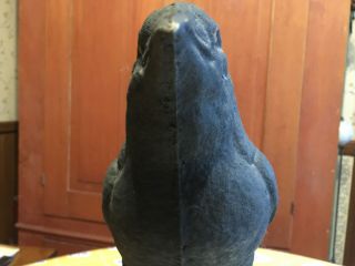 Vintage Halloween Paper Mache Pulp BLACK RAVEN/Crow DECOY w/base Primitive AAFA 8