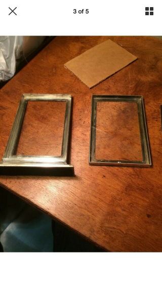 Antique Tiffany & Co Art Deco sterling silver picture frame Two Sided 11