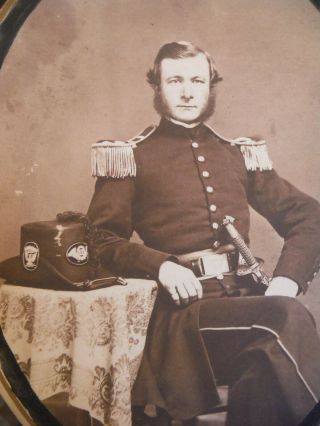 11th United States Infantry Albumen,  Identified As Major Edward Randolph Parry.