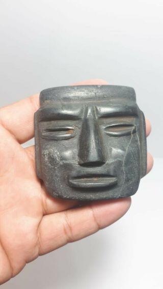 Pre - Columbian Chontal stone mask from Mexico.  400 bc. 3