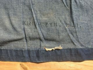 WW2 US Navy Blue Denim Navy Dungaree Shirt from Estate, 4