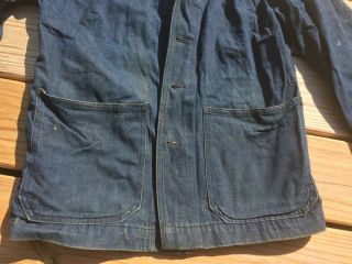 WW2 US Navy Blue Denim Navy Dungaree Shirt from Estate, 6