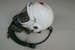 Militaria High Altitude MiG - 19 Fighter Pilot Protection Helmet TK - 1 3