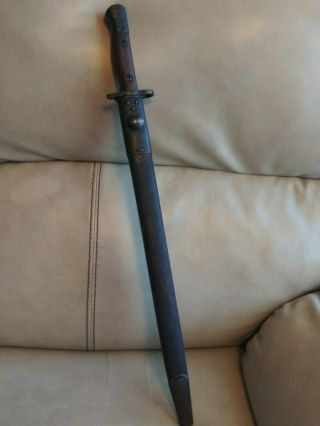 Ww2 Australian 1907m 17 " Bayonet & Scabbard Slaz44