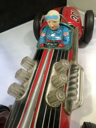 Vintage 1960s Tin Battery Operated Champion Racer 301