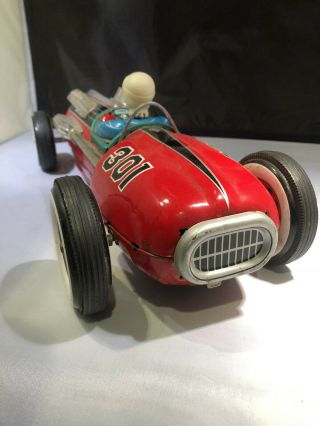 Vintage 1960s Tin Battery Operated Champion Racer 301 7