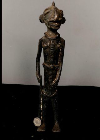 Old Tribal Bronze Dogon Bronze Figure - Mali