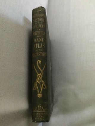 1863 Chronological History Of Civil War In America Richard Swainson Fisher Maps
