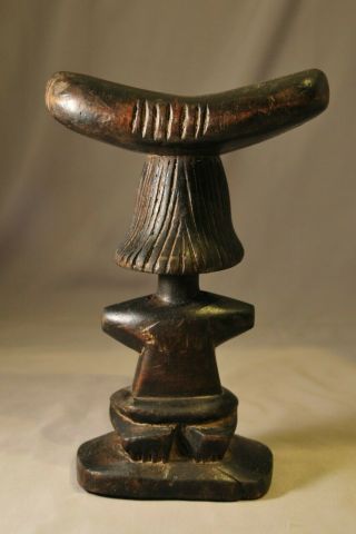 ANTIQUE AFRICAN DOGON CARVED WOOD HEADREST 2