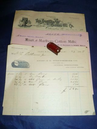 Vintage Cotton Bale Tag Us Internal Revenue 1935 - 36 With Cotton Related Ephemera