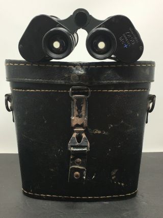 Ww2 German Binoculars Dienstglas 7x50 Blc,  With Case - Excelent