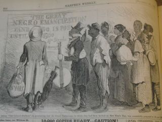 Bound Volume Harper ' s Weekly,  1862 38 Civil War Issues 2