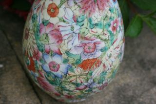 19th - 20th Century Antique Chinese Porcelain Hand Painted Flowers Vase - Marks 6