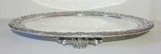 1.  1kg Ornate Solid Silver Salver London 1863 Stephen Smith & William Nicholson 2