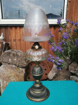 Antique Vintage Rare Talllewtas Patent Oil Lamp