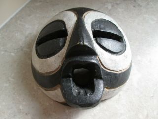 Vintage Small African Carved Wood Face Mask