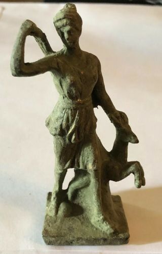 Ancient Roman Diana The Huntress Statuette Figurine 1st - 2nd Century Ad