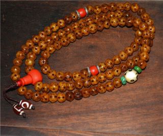 Tibetan antique bracelet prayer beads mala rosary tibet necklace old kapala 108 3