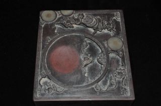 Antique Chinese Hand Carved Ink Stone 2