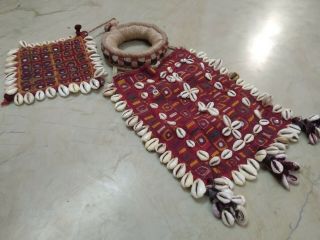 Ethnic Special Rare Lambadi Banjara Kuchi Hand Embroidery Gala Patch Ats