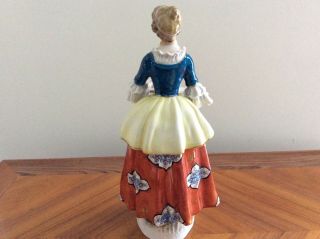 Volkstedt dresden sitzendorf lady chocolategirl figurine rare porcelain RARE 4