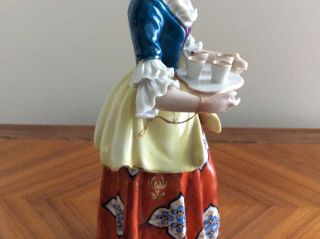 Volkstedt dresden sitzendorf lady chocolategirl figurine rare porcelain RARE 5