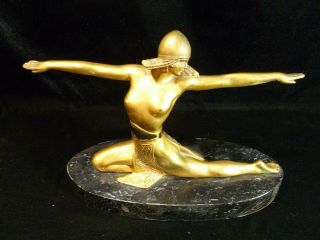 RARE ARONSON OR RONSON EGYPTIAN MIDDLE EASTERN EXOTIC DANCER FIGURINE CIRCA 1925 10