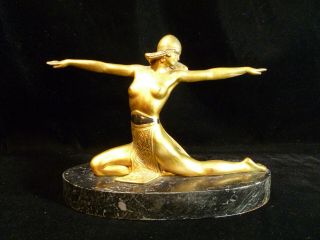 Rare Aronson Or Ronson Egyptian Middle Eastern Exotic Dancer Figurine Circa 1925