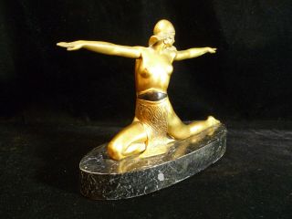 RARE ARONSON OR RONSON EGYPTIAN MIDDLE EASTERN EXOTIC DANCER FIGURINE CIRCA 1925 2