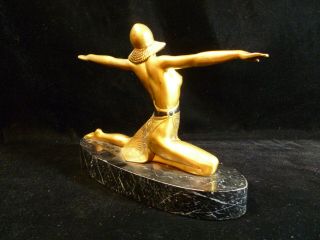 RARE ARONSON OR RONSON EGYPTIAN MIDDLE EASTERN EXOTIC DANCER FIGURINE CIRCA 1925 3