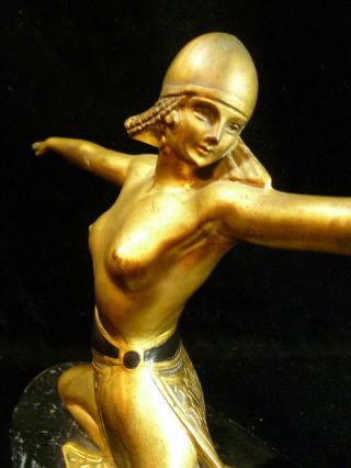 RARE ARONSON OR RONSON EGYPTIAN MIDDLE EASTERN EXOTIC DANCER FIGURINE CIRCA 1925 4