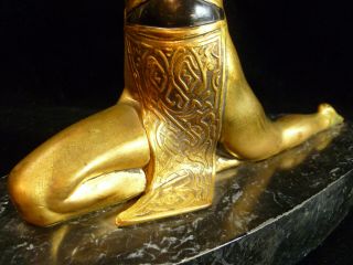 RARE ARONSON OR RONSON EGYPTIAN MIDDLE EASTERN EXOTIC DANCER FIGURINE CIRCA 1925 7