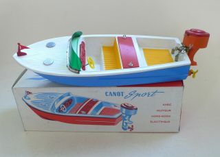 Vintage Lima Canot Sport Outboard Motor Speedboat Blue Boat Mib 1960 