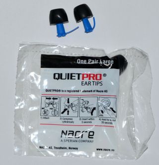 Quietpro Ear Tips 50 Pair Large Nacre Acoustical Filter