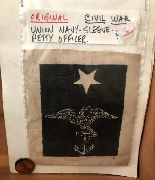 Civil War Us Navy Badges: Petty Officer & Coxswain Anchor Buy